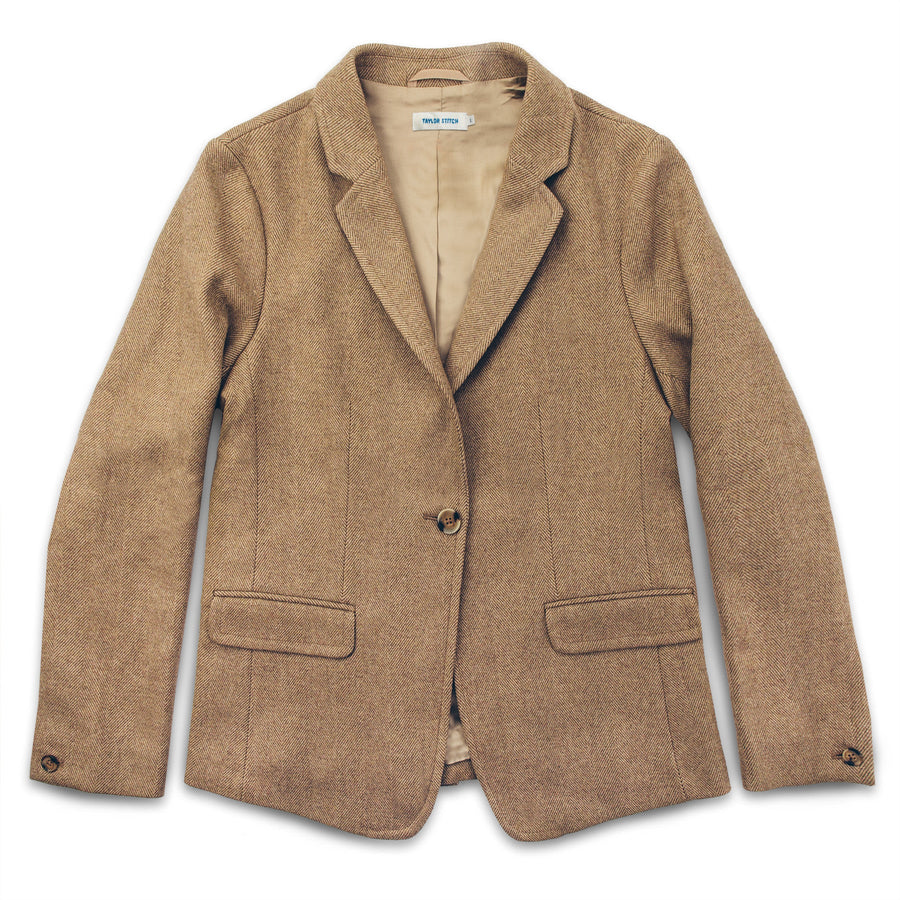 The Telegraph Blazer in Camel Italian Herringbone
