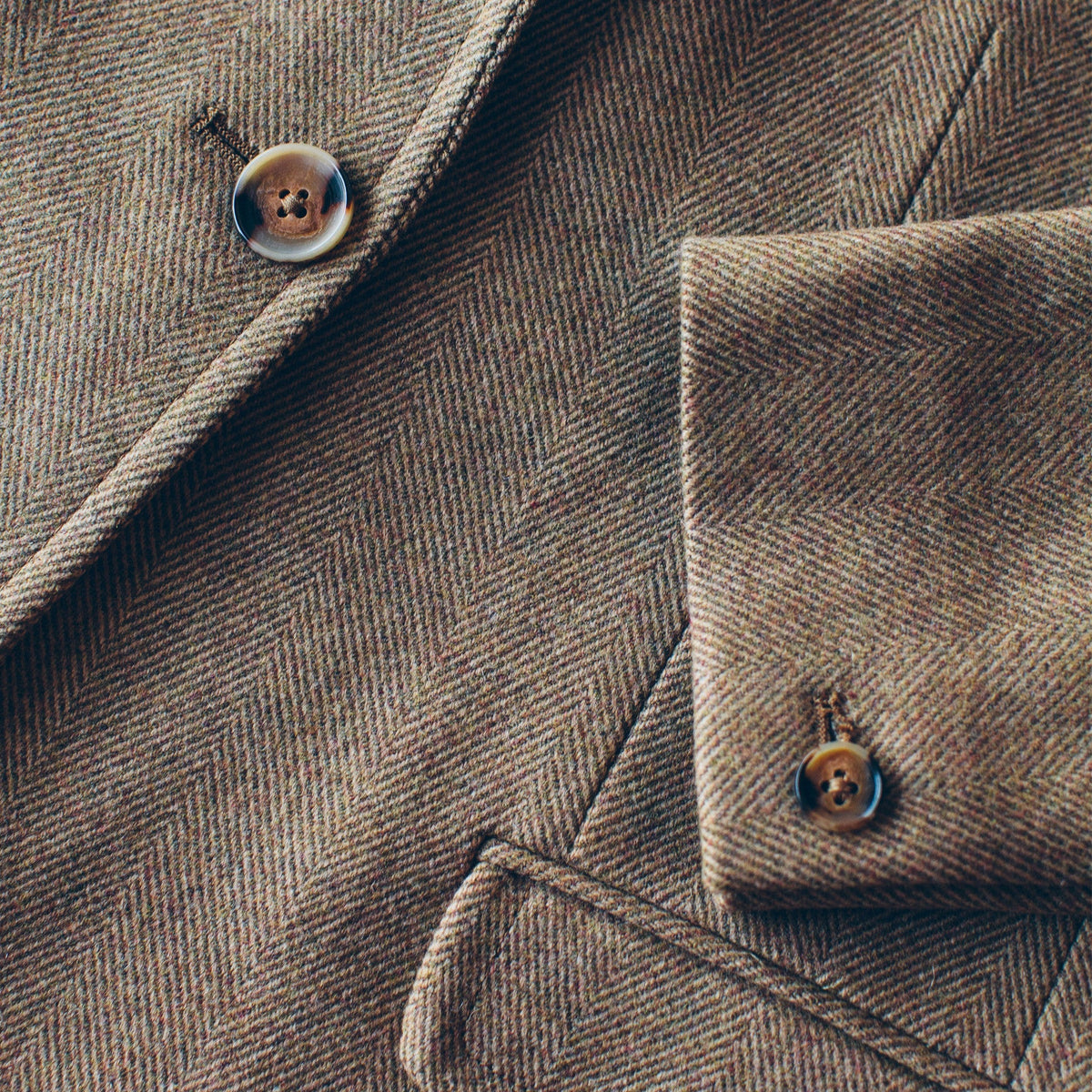 The Telegraph Blazer in Camel Italian Herringbone