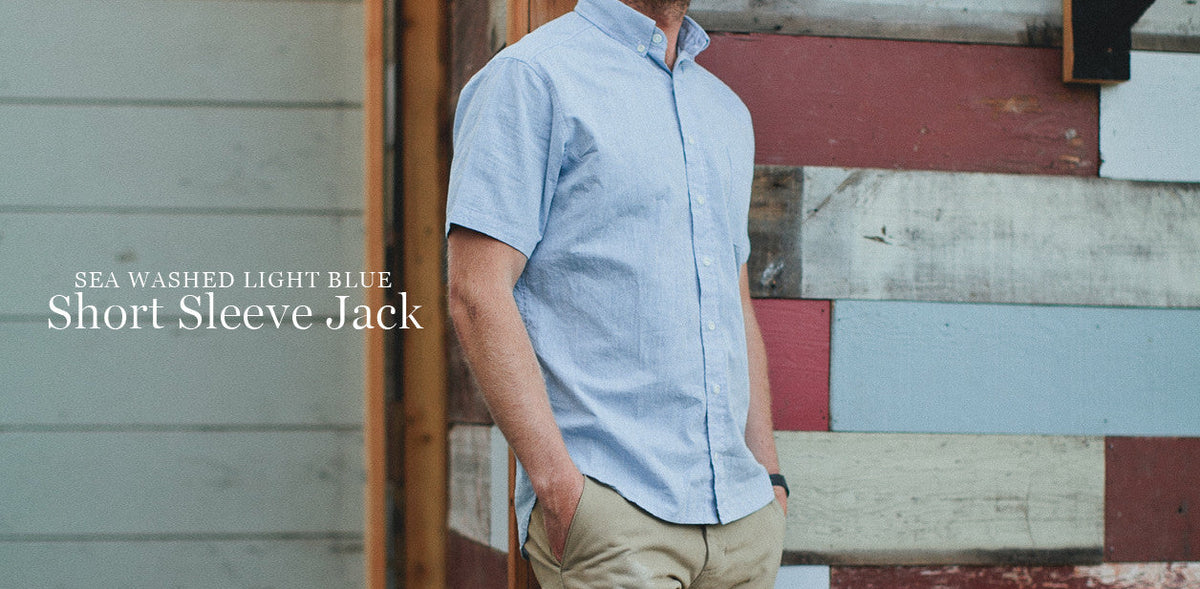 The Short Sleeve Jack in Light Blue