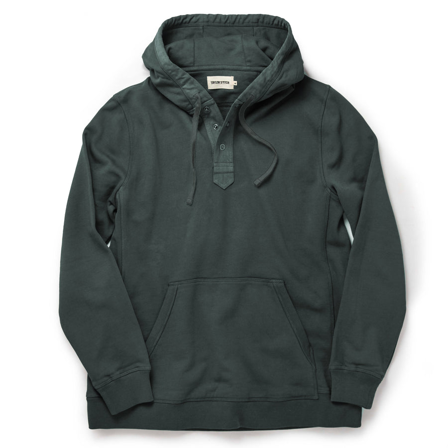 The Fillmore Snap Hoodie in Deep Sea Terry