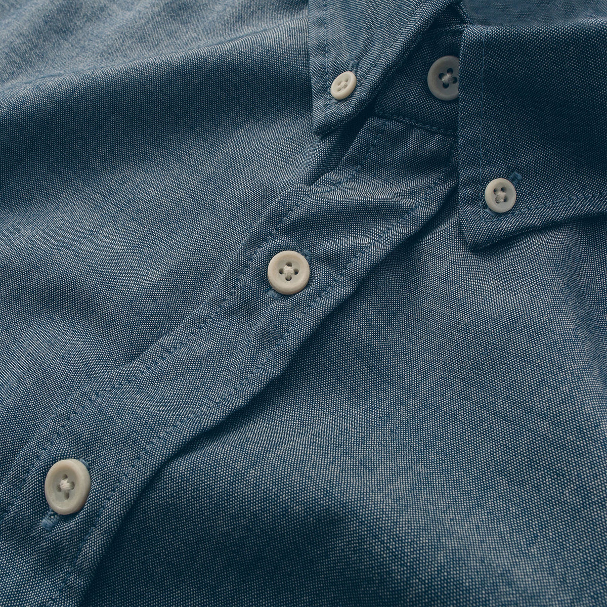 The Short Sleeve Jack in Sky Blue Chambray