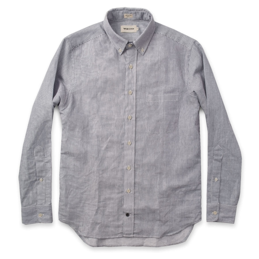 The Jack in Navy Striped Cotton & Linen