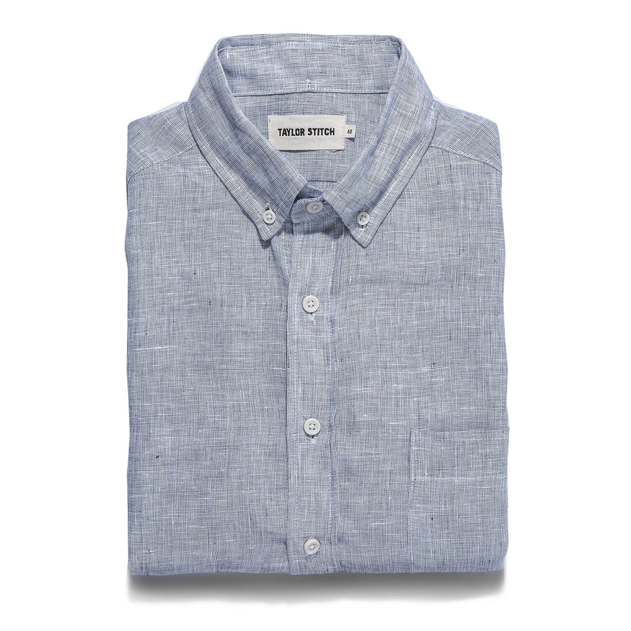 The Jack in Navy Pin Dot Linen