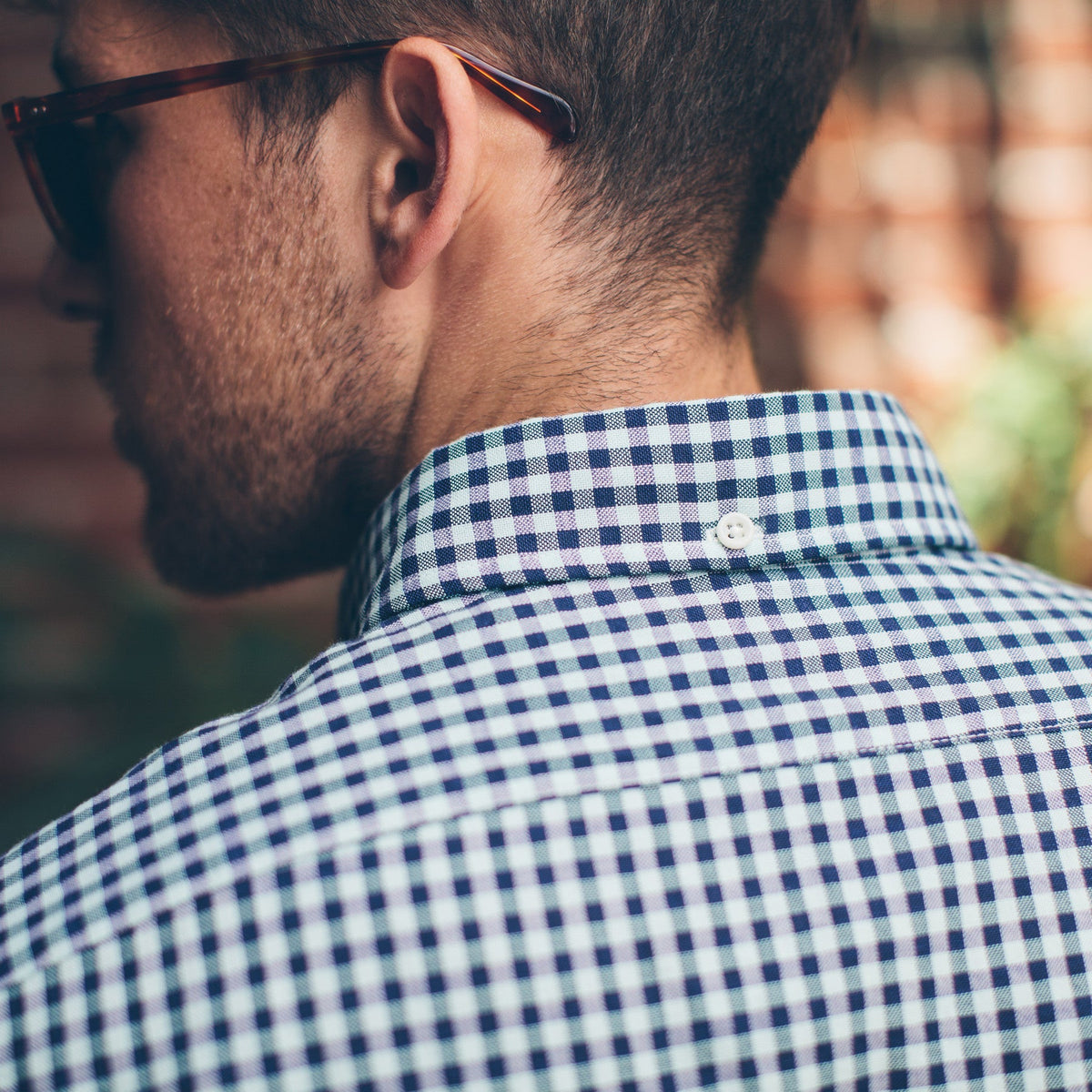 The Jack in Mint Gingham Oxford
