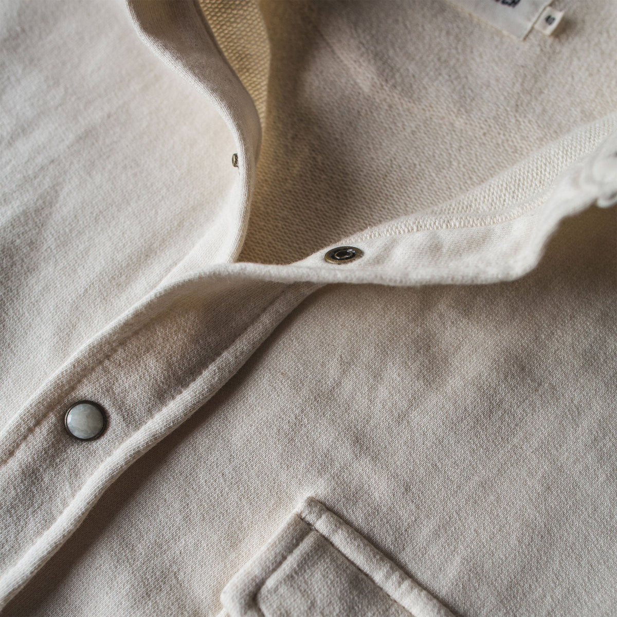 The Glacier Shirt in Natural French Terry