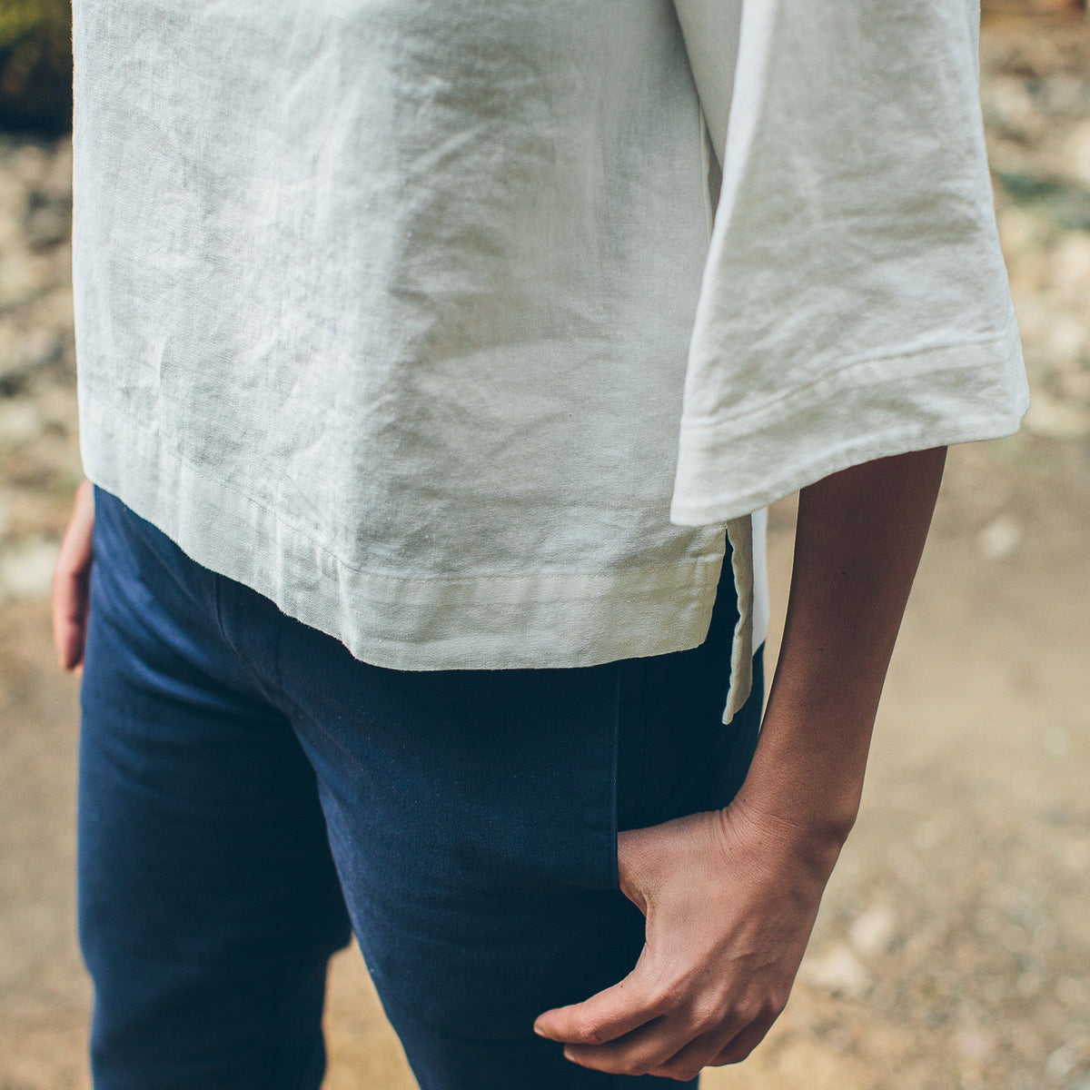 The Sonoma Top in Natural Linen