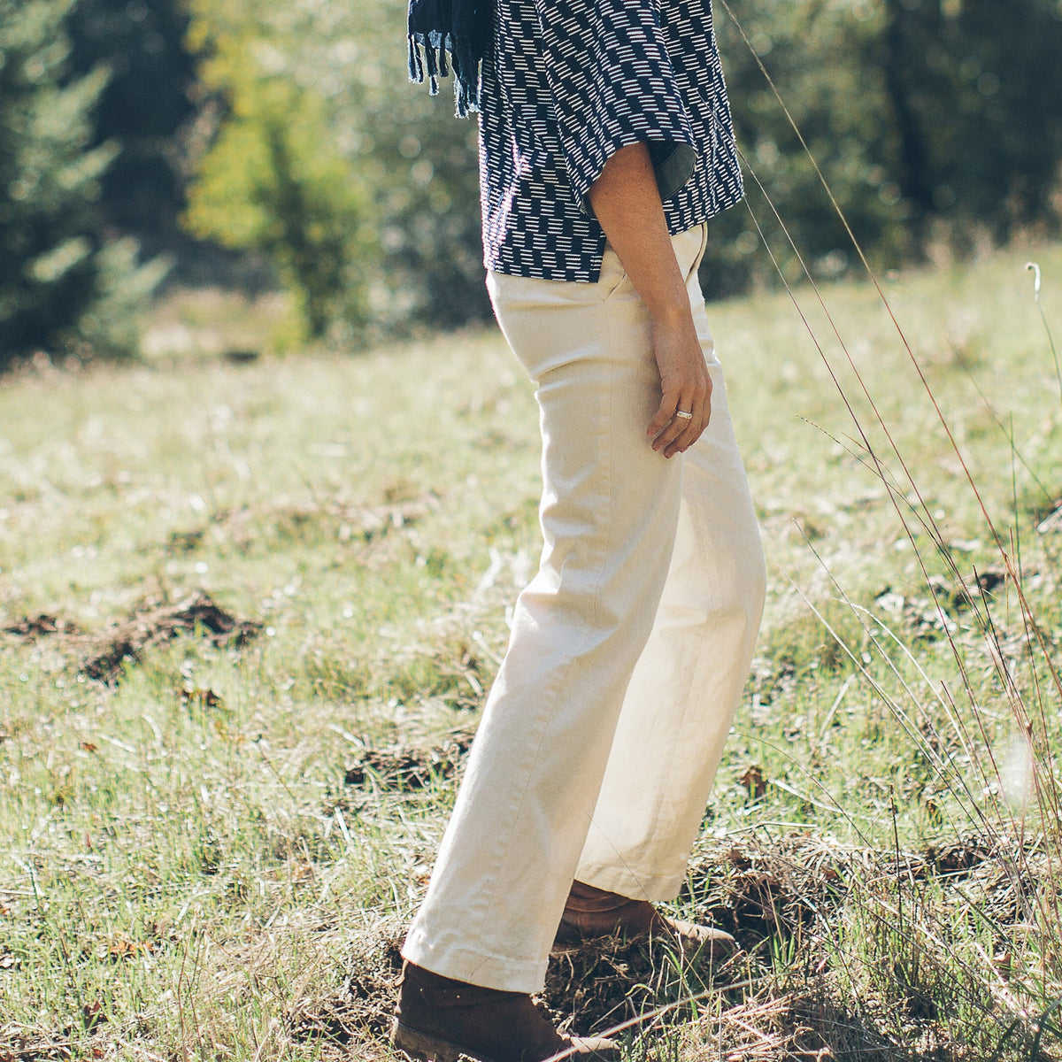 The Greenwich Pant in Natural Denim