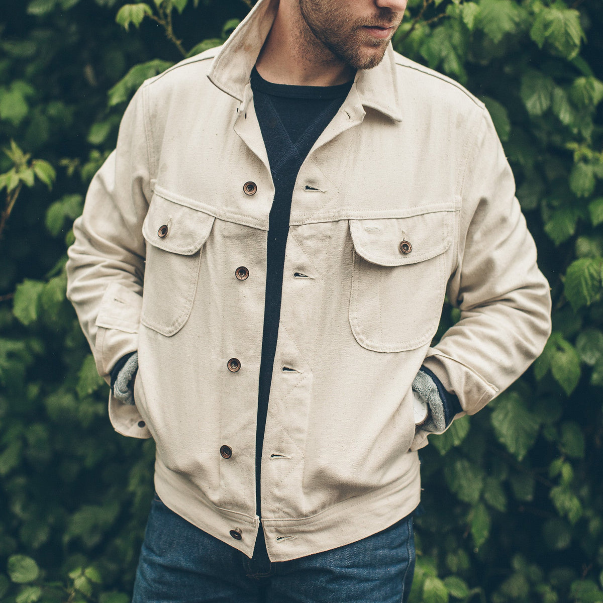 The Long Haul Jacket in Natural Selvage Canvas