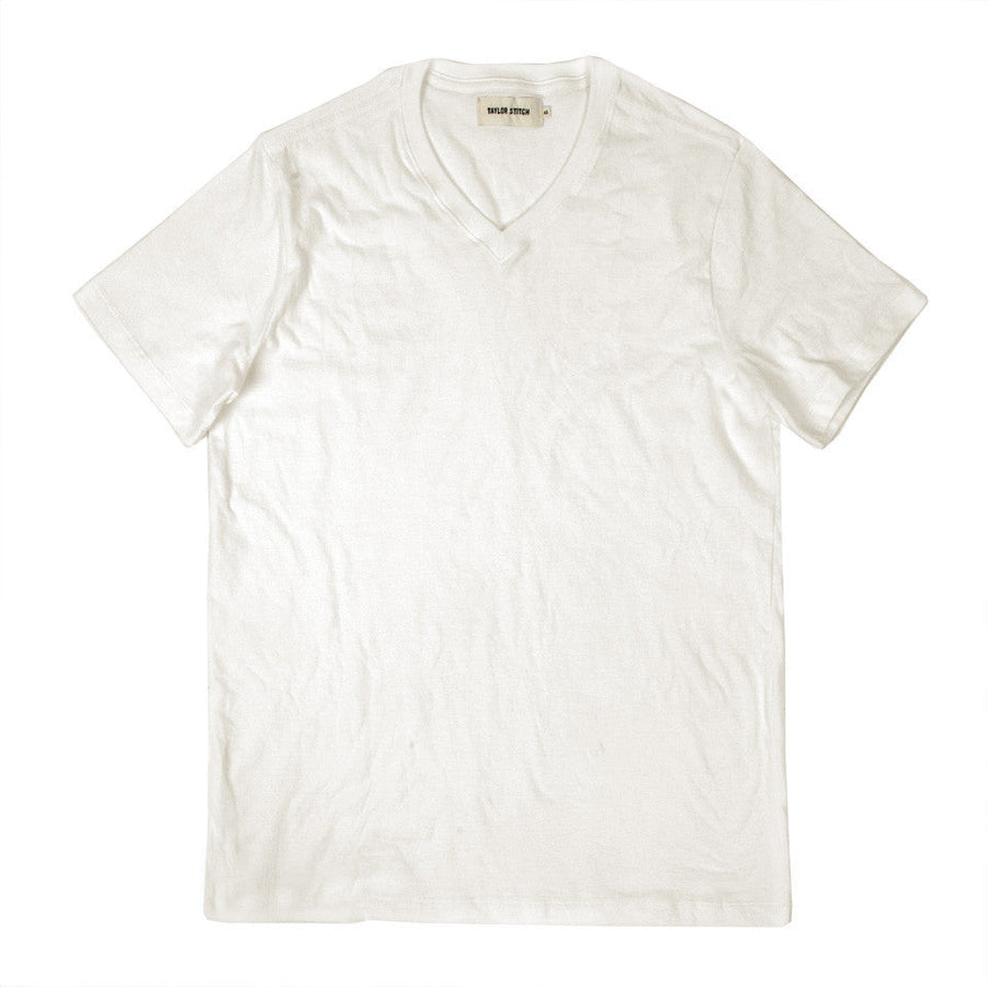 The V-Neck Tee in Natural