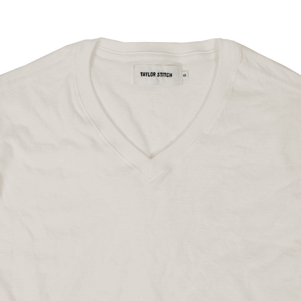 The V-Neck Tee in Natural