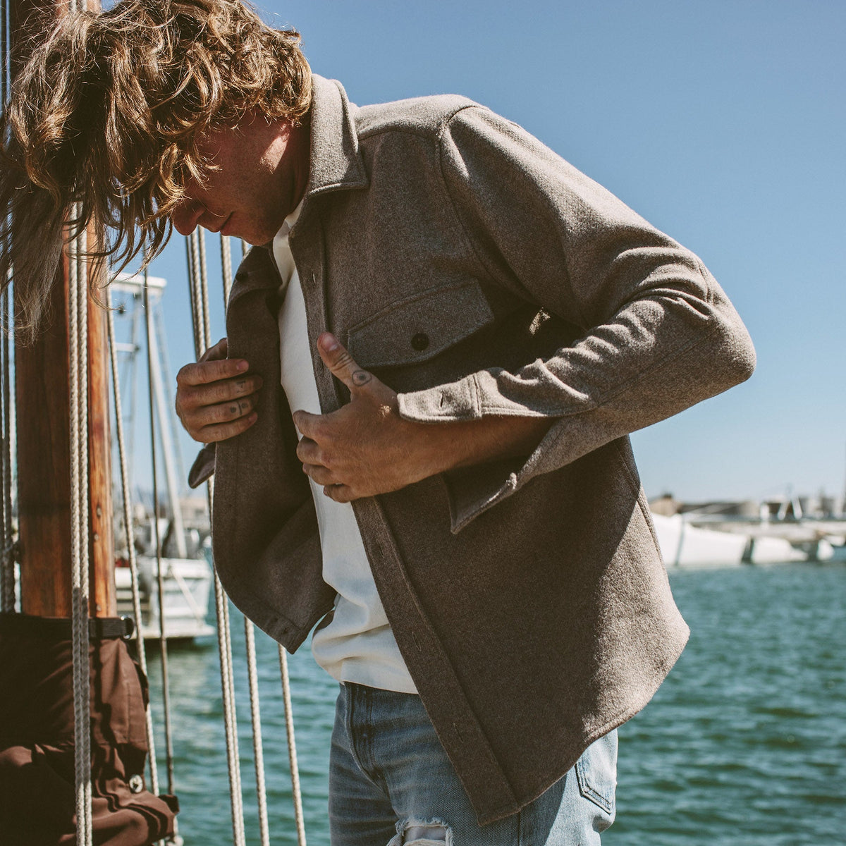 The Maritime Shirt Jacket in Natural