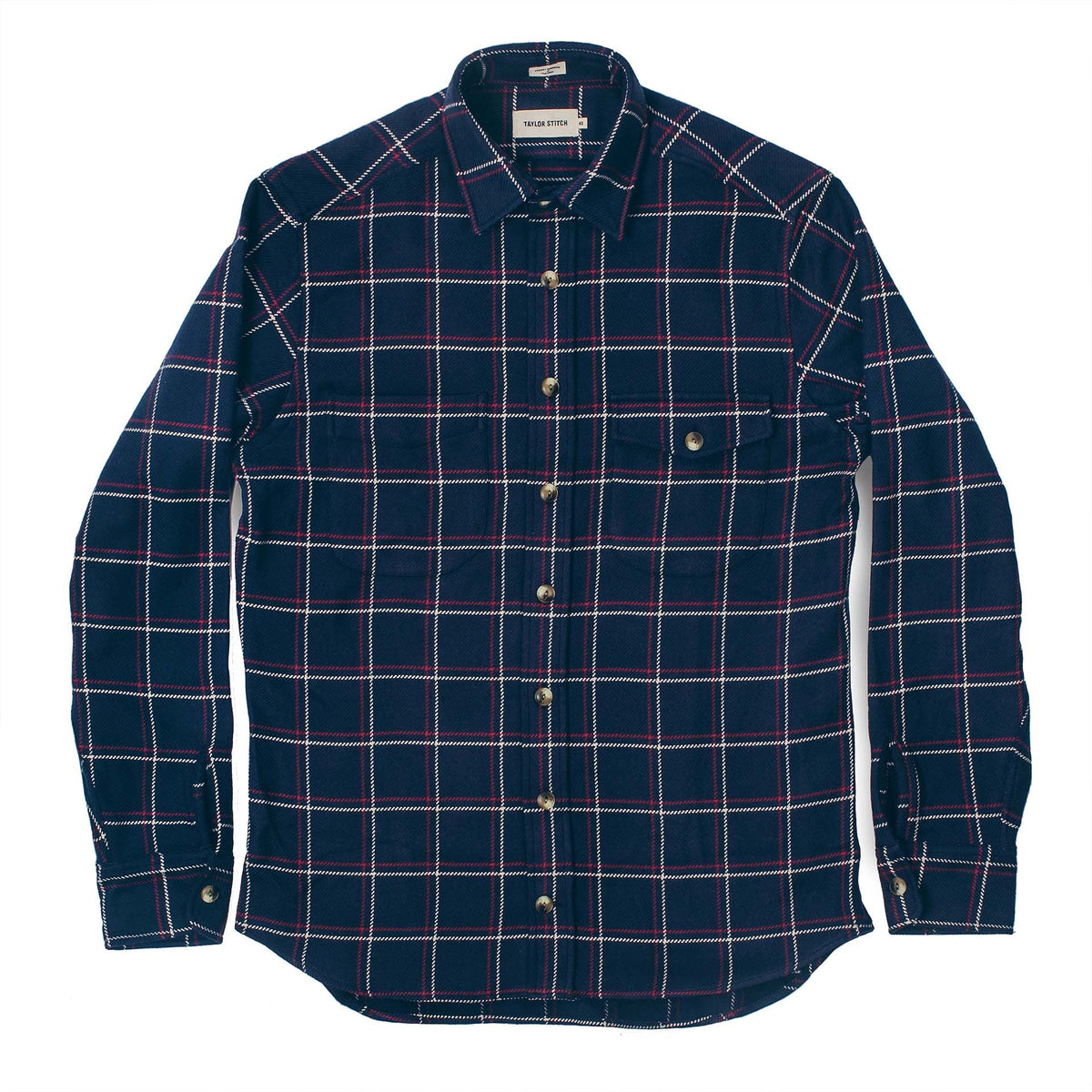 The Crater Shirt in Navy Plaid