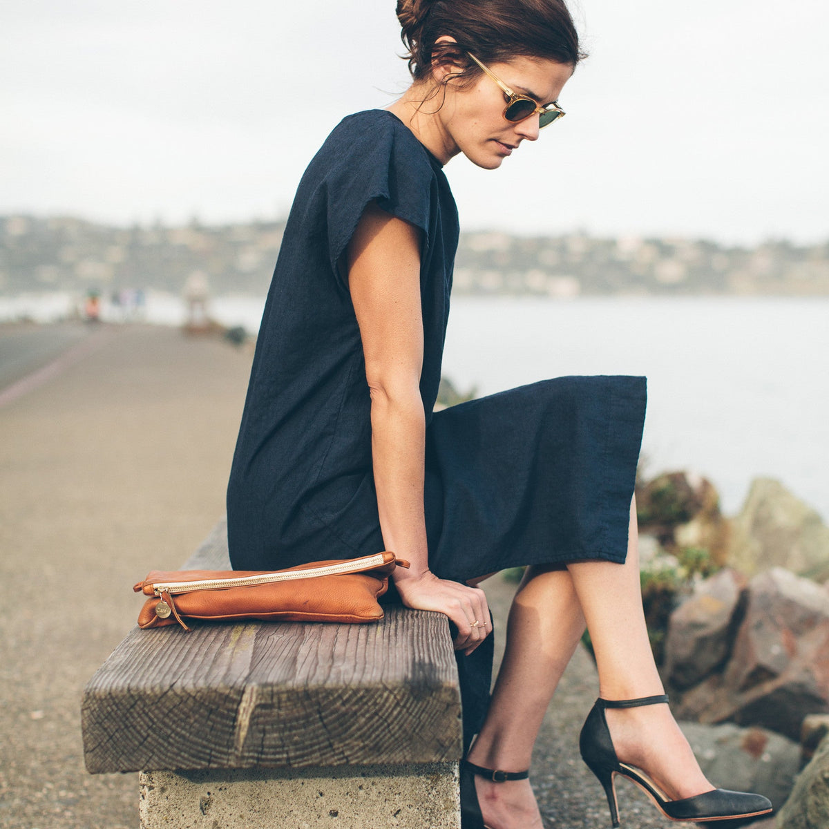 The Loma Dress in Navy
