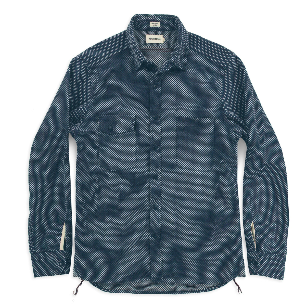 The Utility Shirt in Indigo Cross Jacquard