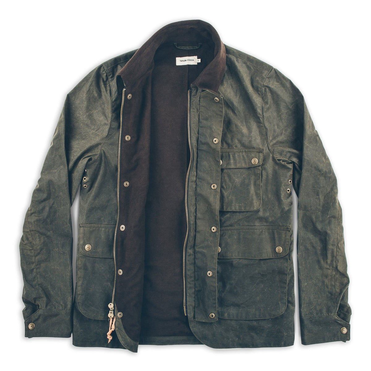 The Rover Jacket in Dark Olive Beeswaxed Canvas