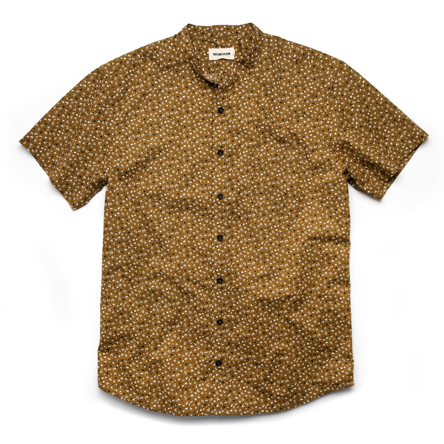 The Short Sleeve Bandit in Fatigue Brown Mini Floral