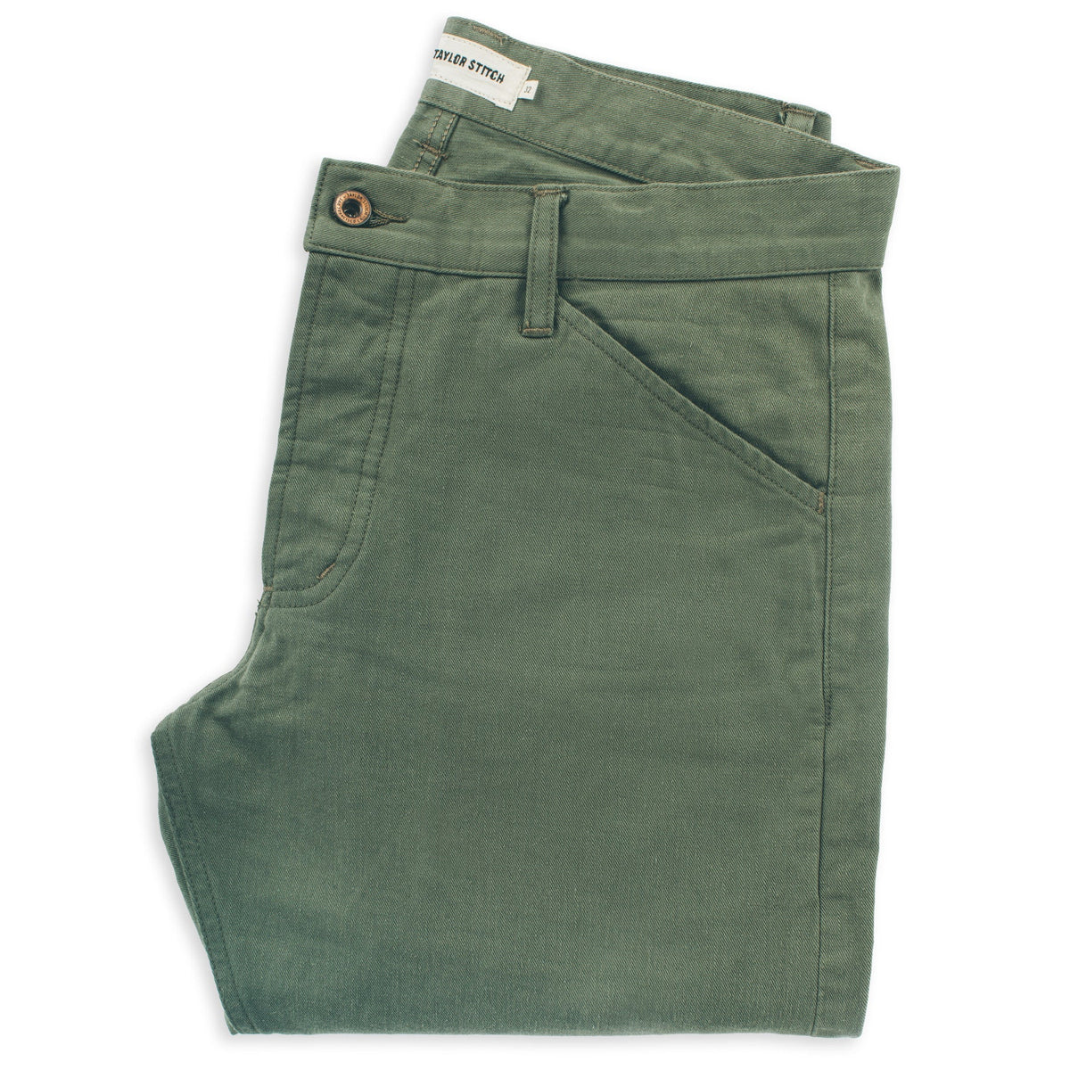The Camp Pant in Olive Drab Selvage