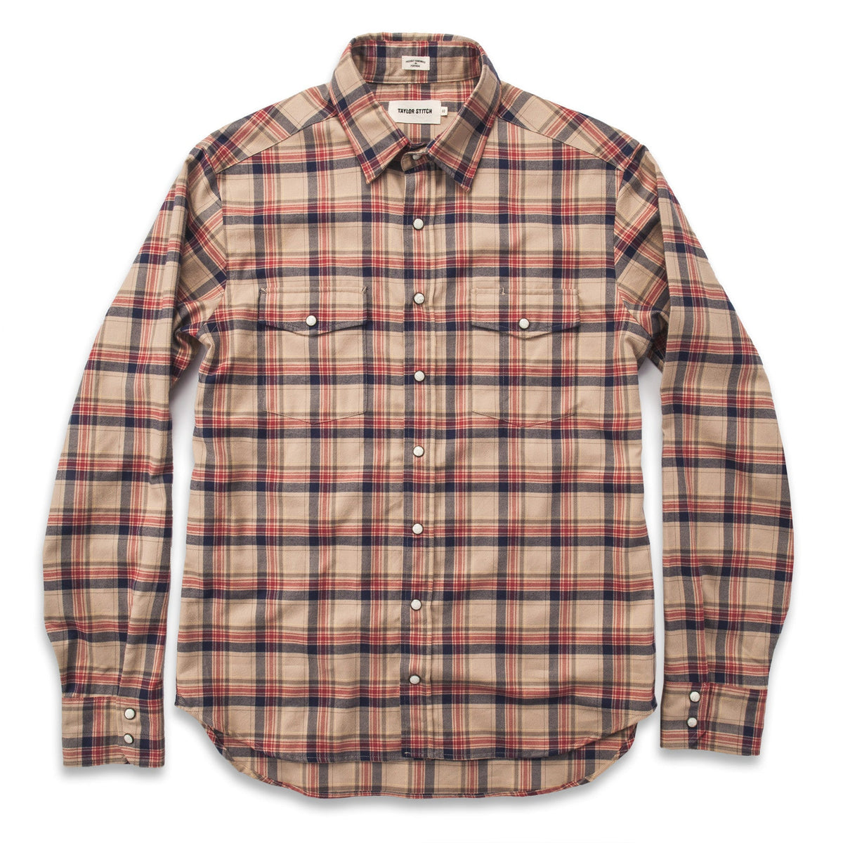 The Glacier Shirt in Tan Plaid