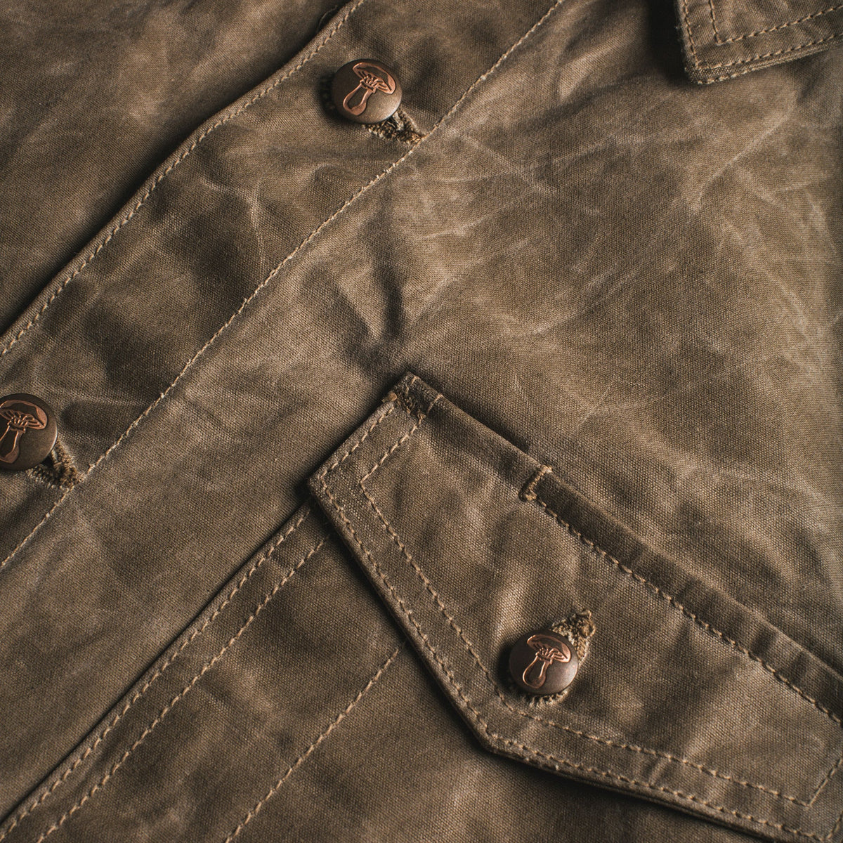 The Project Jacket in Field Tan Beeswaxed Canvas