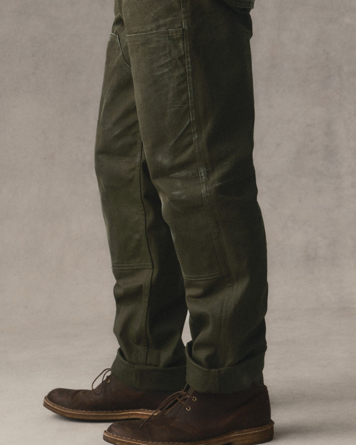 The Good Acre Chore Pant in Olive Canvas