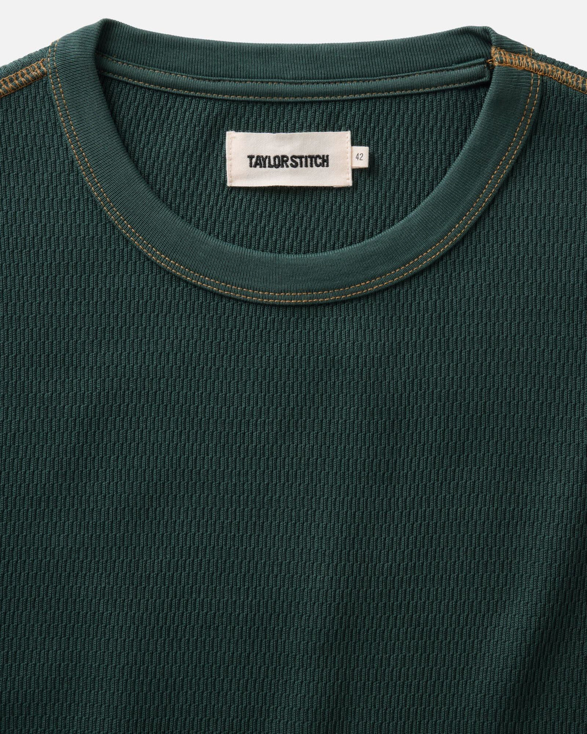 The Organic Cotton Crew in Dark Forest Waffle