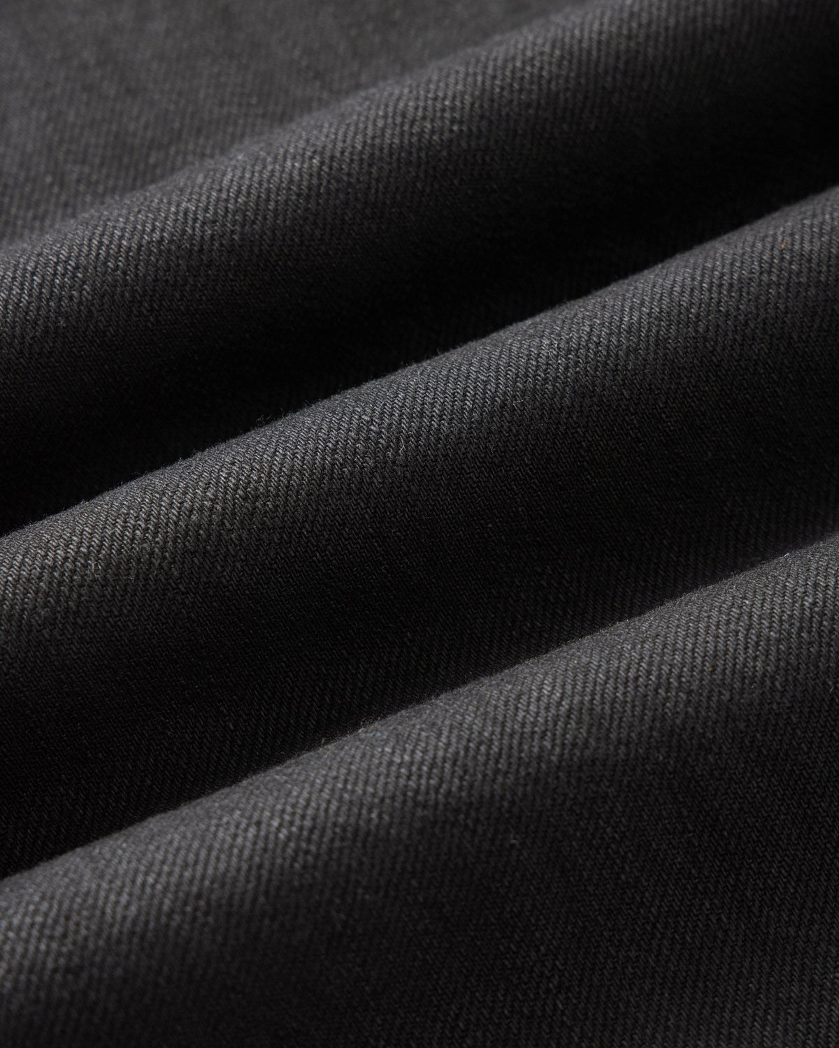 The Straight Jean in Rinsed Black Organic Selvedge