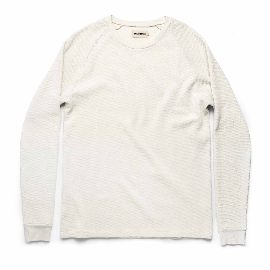 The Heavy Bag Waffle Long Sleeve in Natural Archive