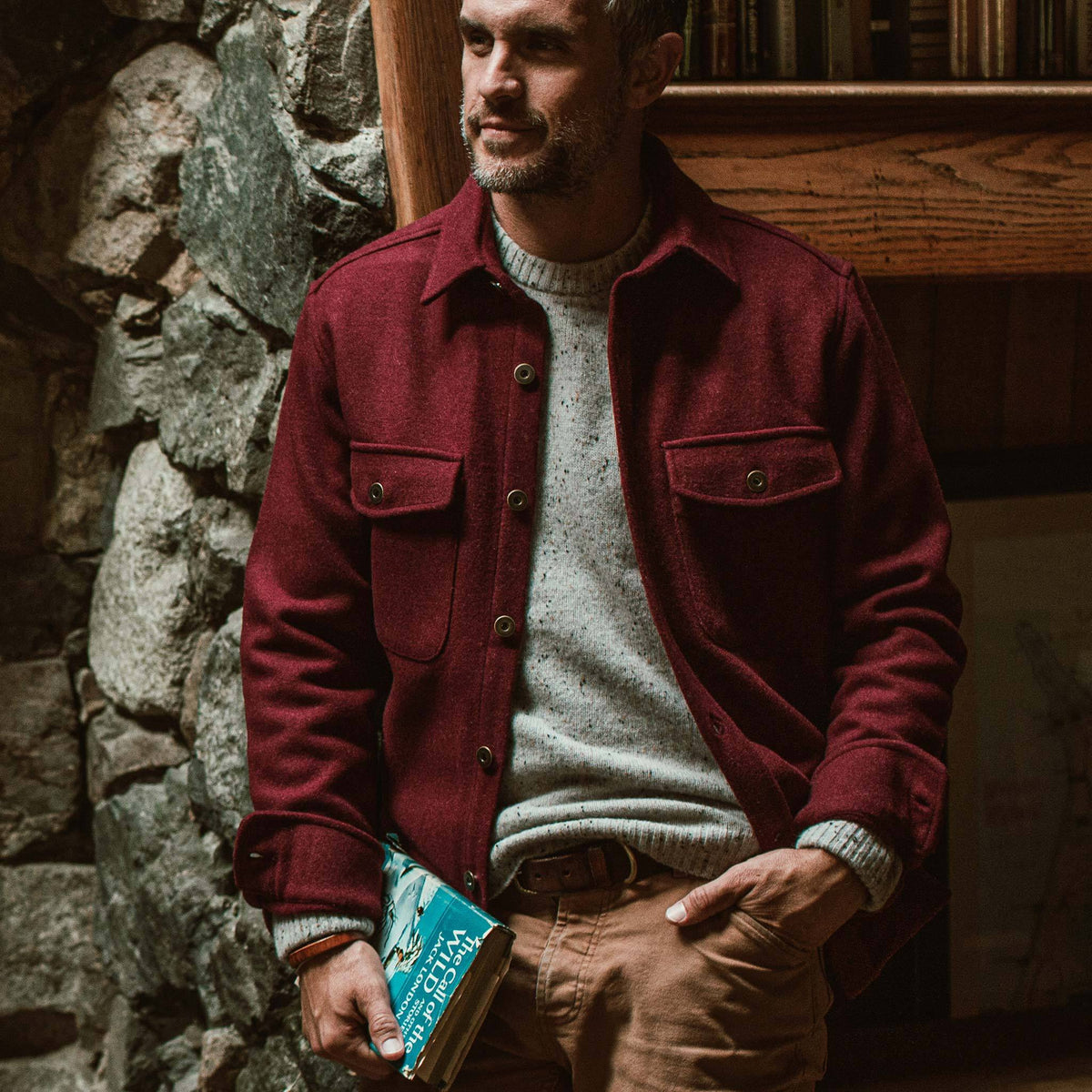 The Explorer Shirt in Burgundy