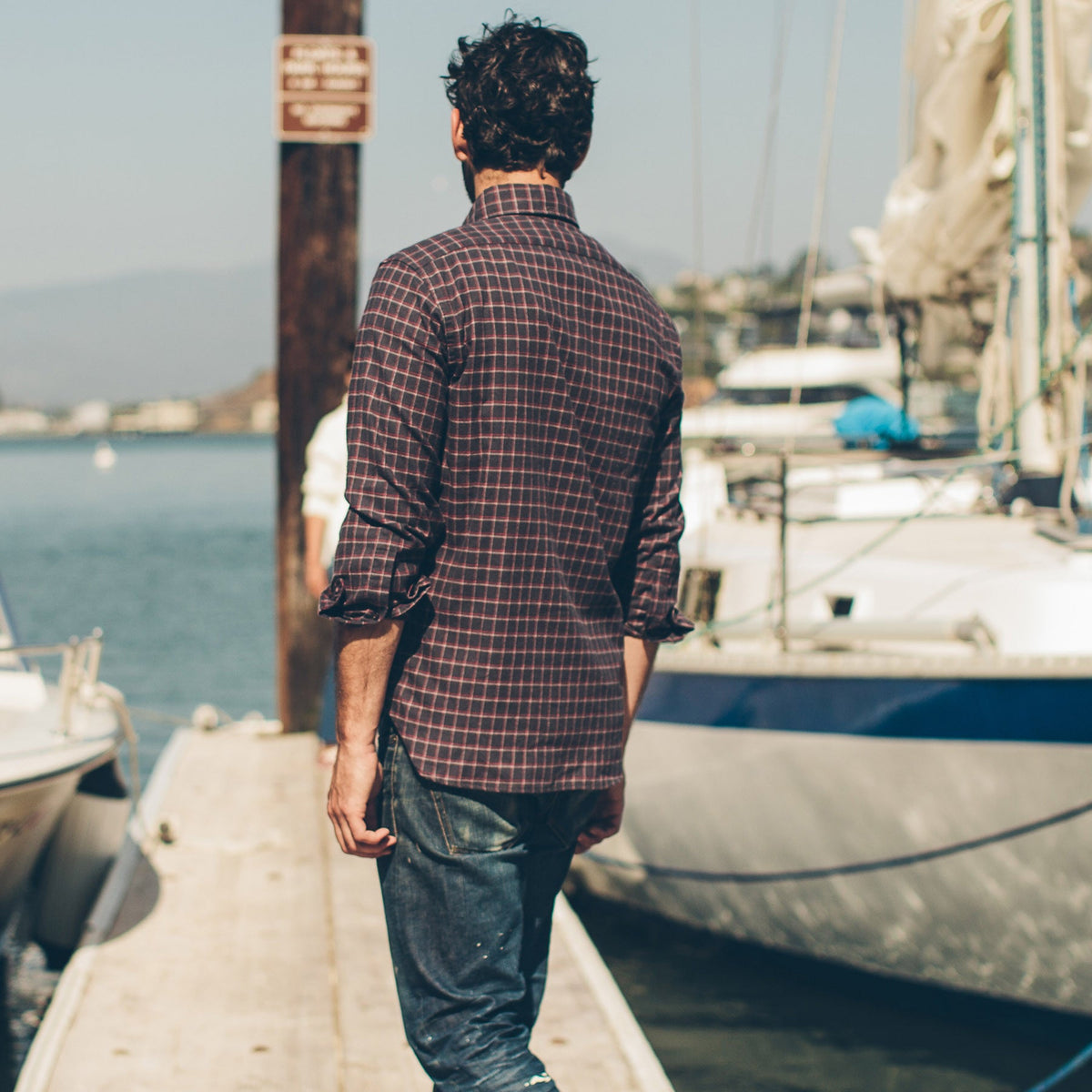 The Jack in Brushed Taupe Plaid Flannel