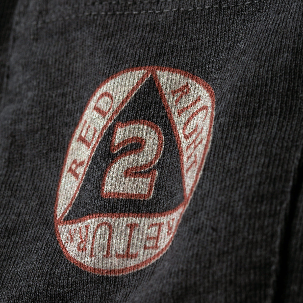 The Heavy Bag Tee in Red, Right, Return