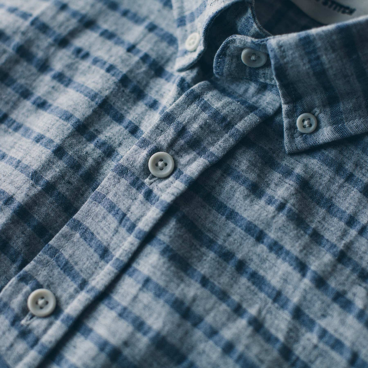The Short Sleeve Jack in Grey & Navy Stripe