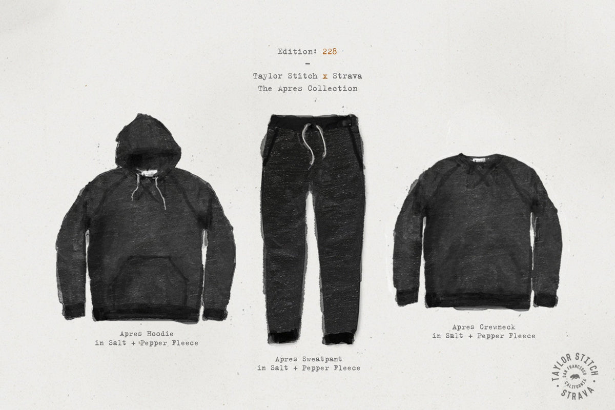 The Hoodie in Charcoal Fleck Fleece
