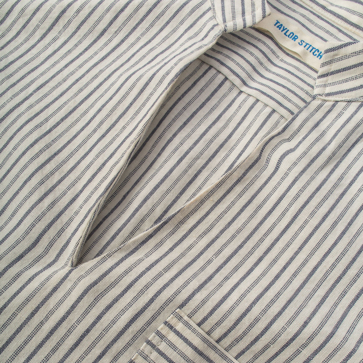 The Edie Popover in French Ticking Stripe