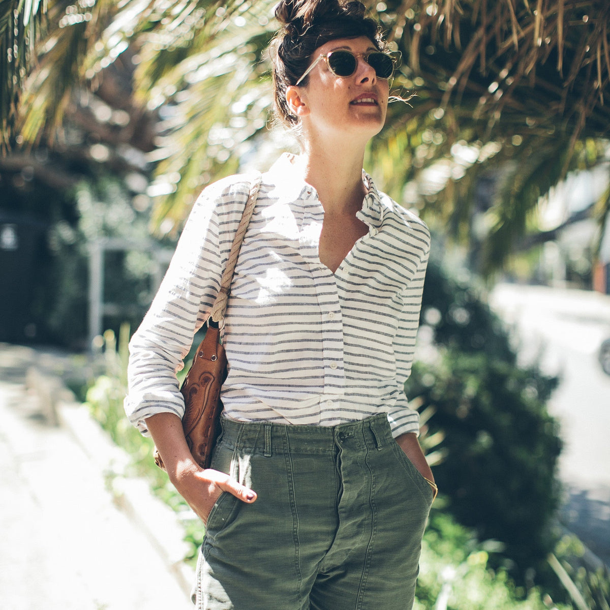 The Katherine in Indigo Stripe