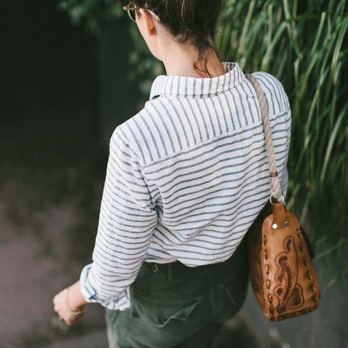 The Katherine in Indigo Stripe