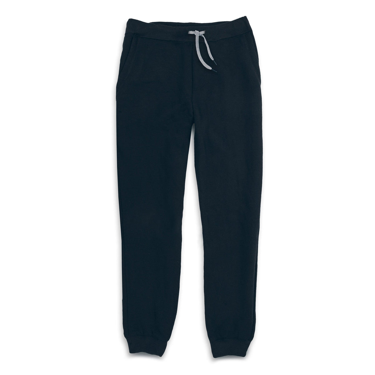 The Merino Sweatpant in Black Fleece