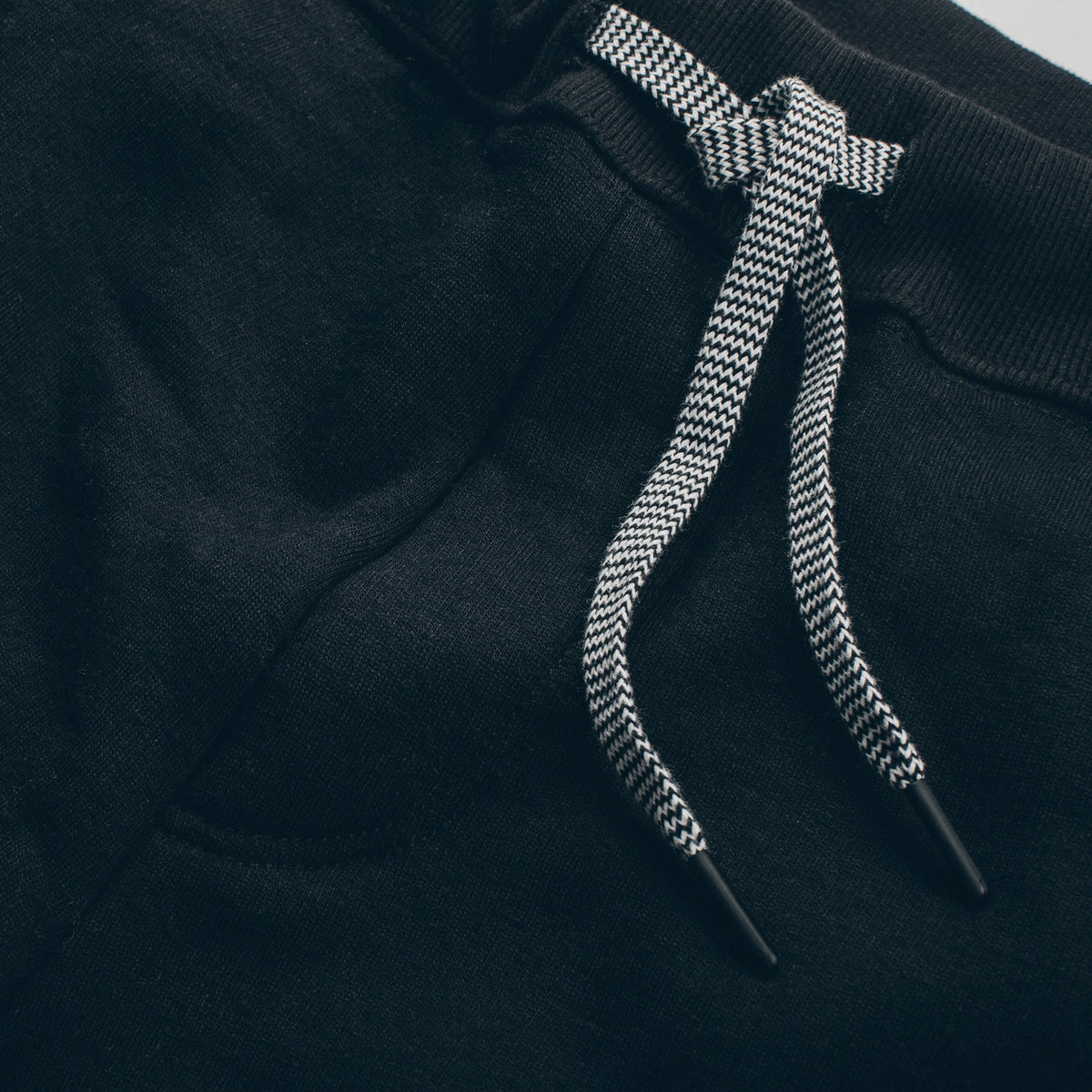 The Merino Sweatpant in Black Fleece