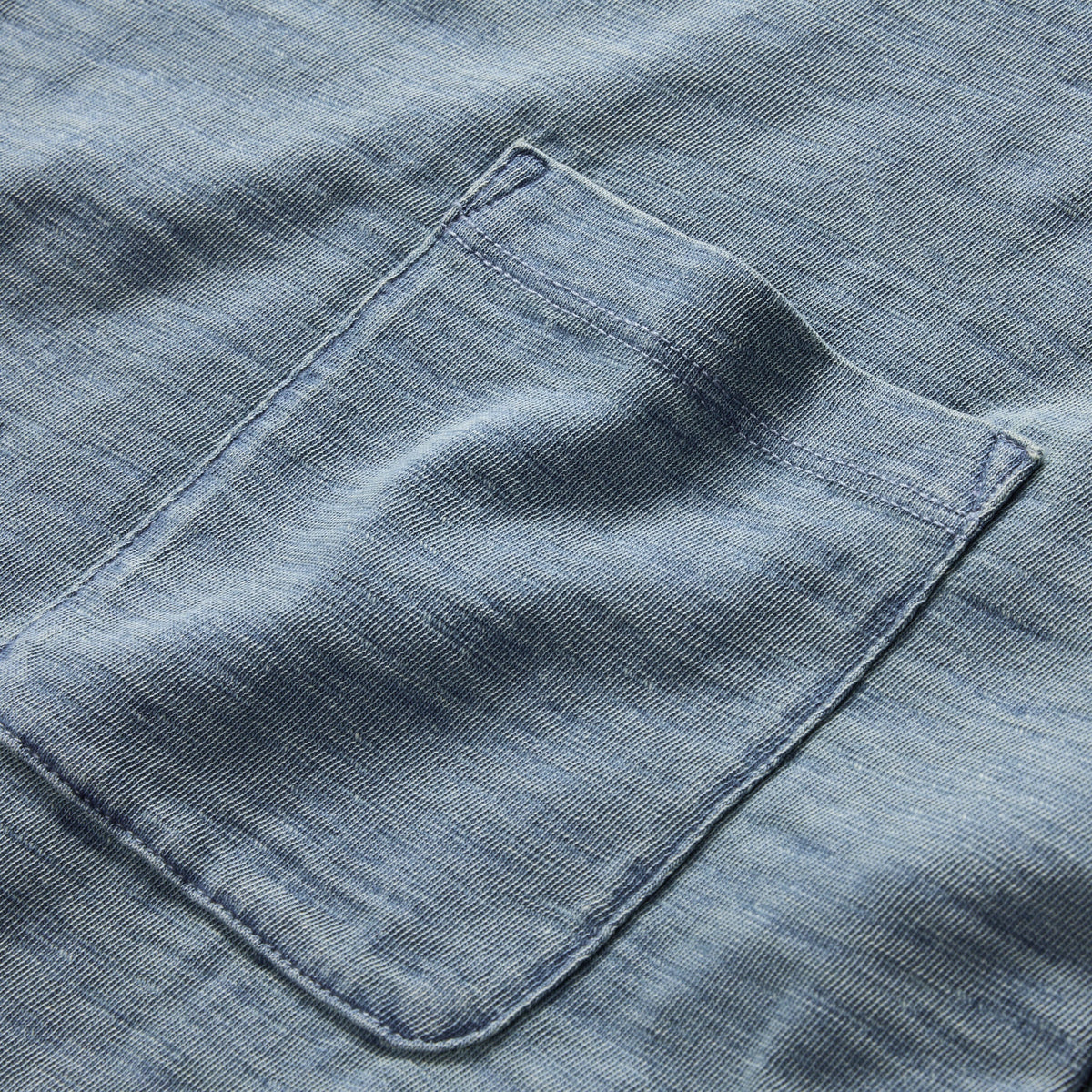 The Slub Tee in Washed Indigo