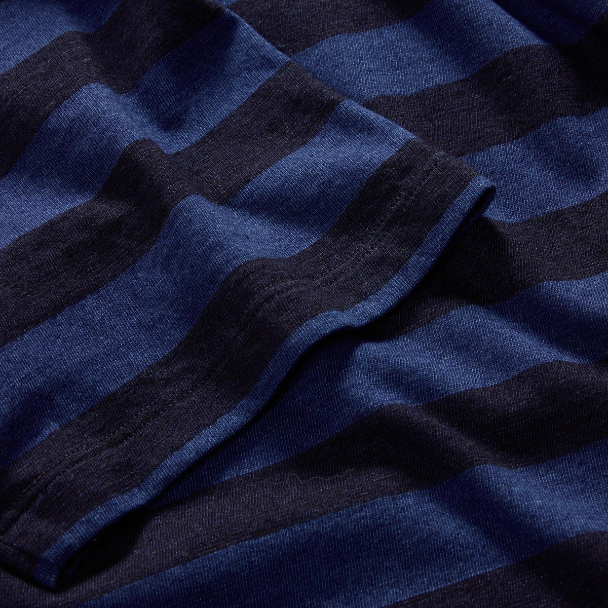 The Organic Cotton Tee in Indigo Yarn Dye Stripe