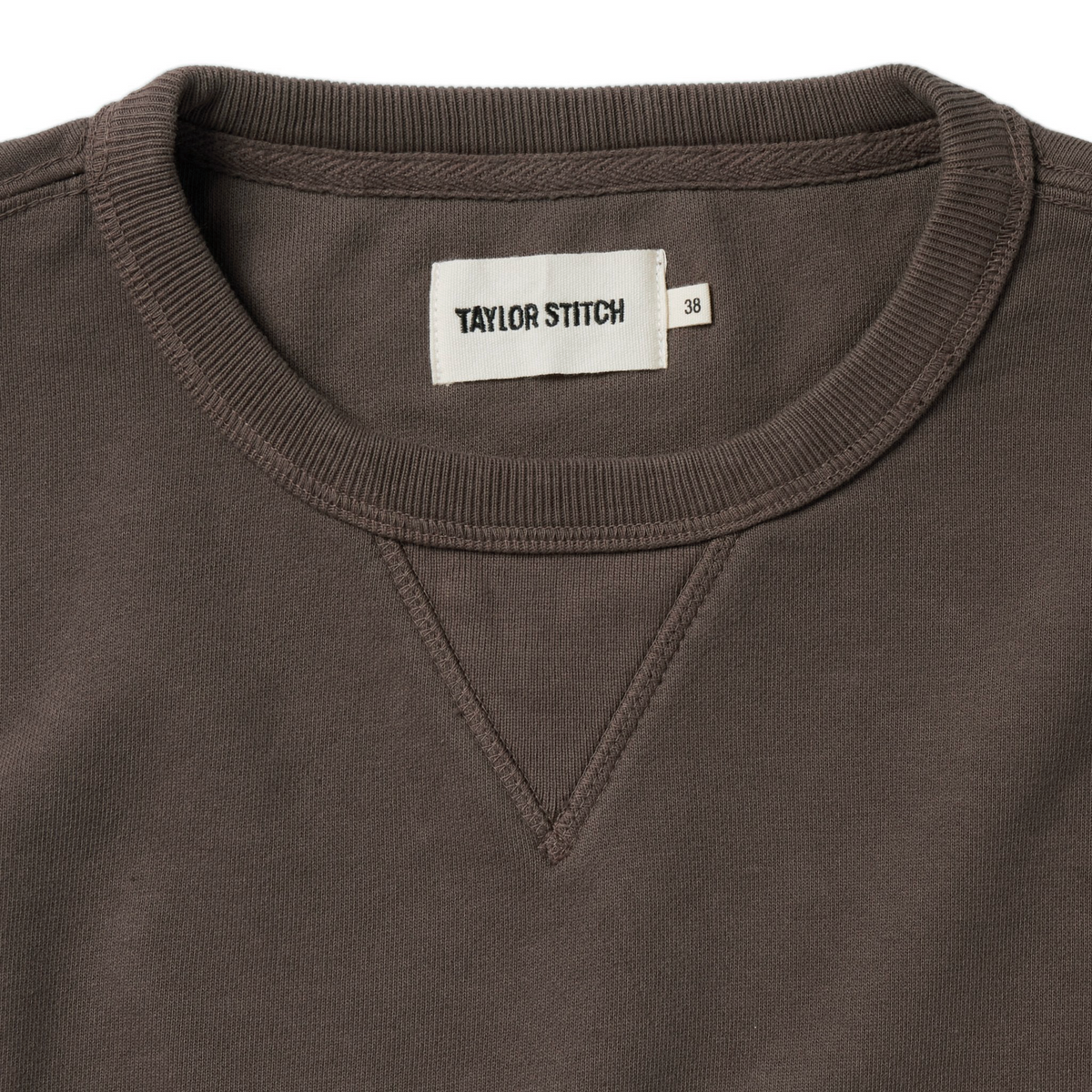 The Short Sleeve Fillmore Crew in Walnut