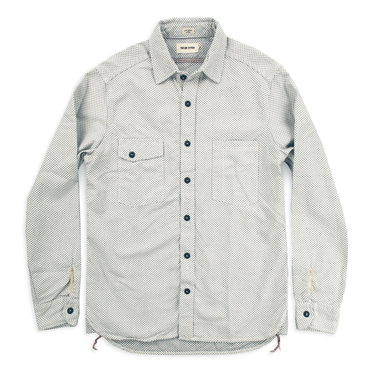 The Utility Shirt in Natural Cross Jacquard