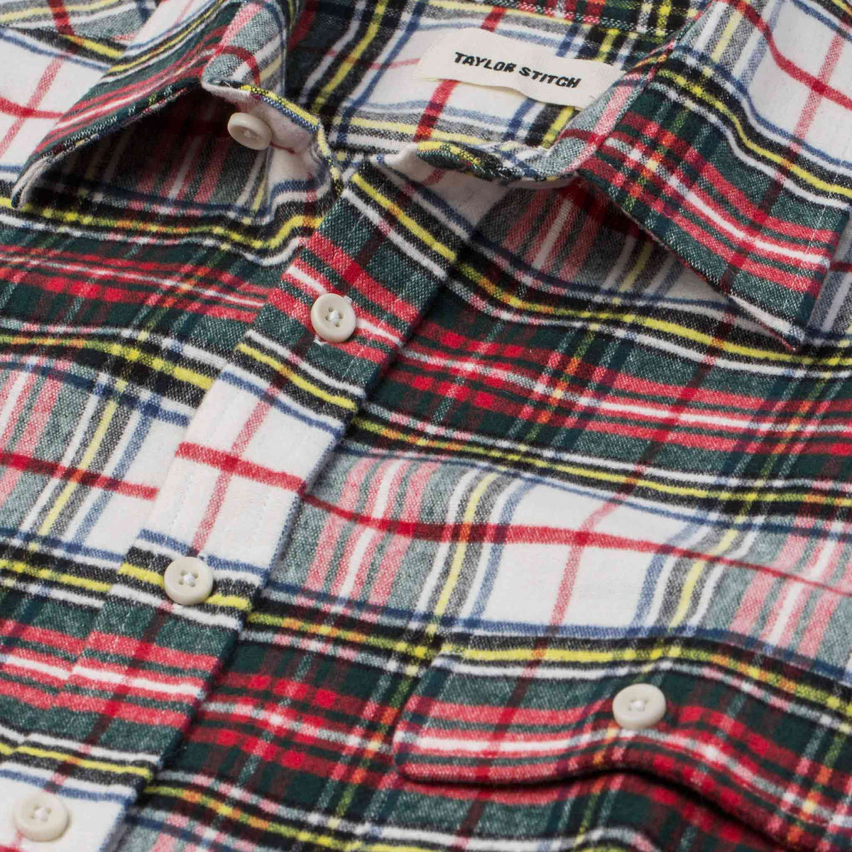 The Yosemite Shirt in White Tartan
