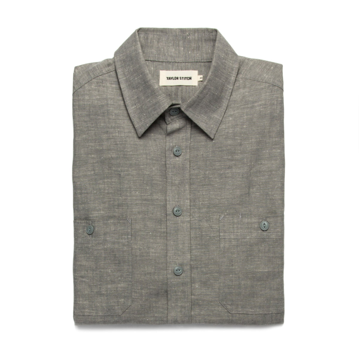 The California in Olive Hemp Chambray