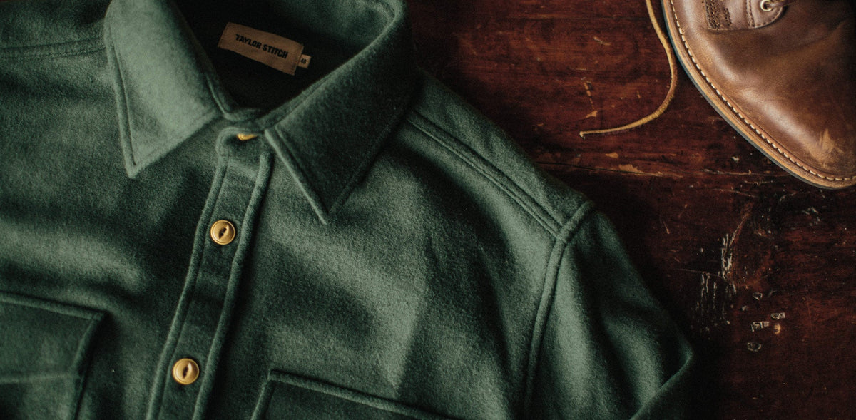 The Maritime Shirt Jacket in Olive