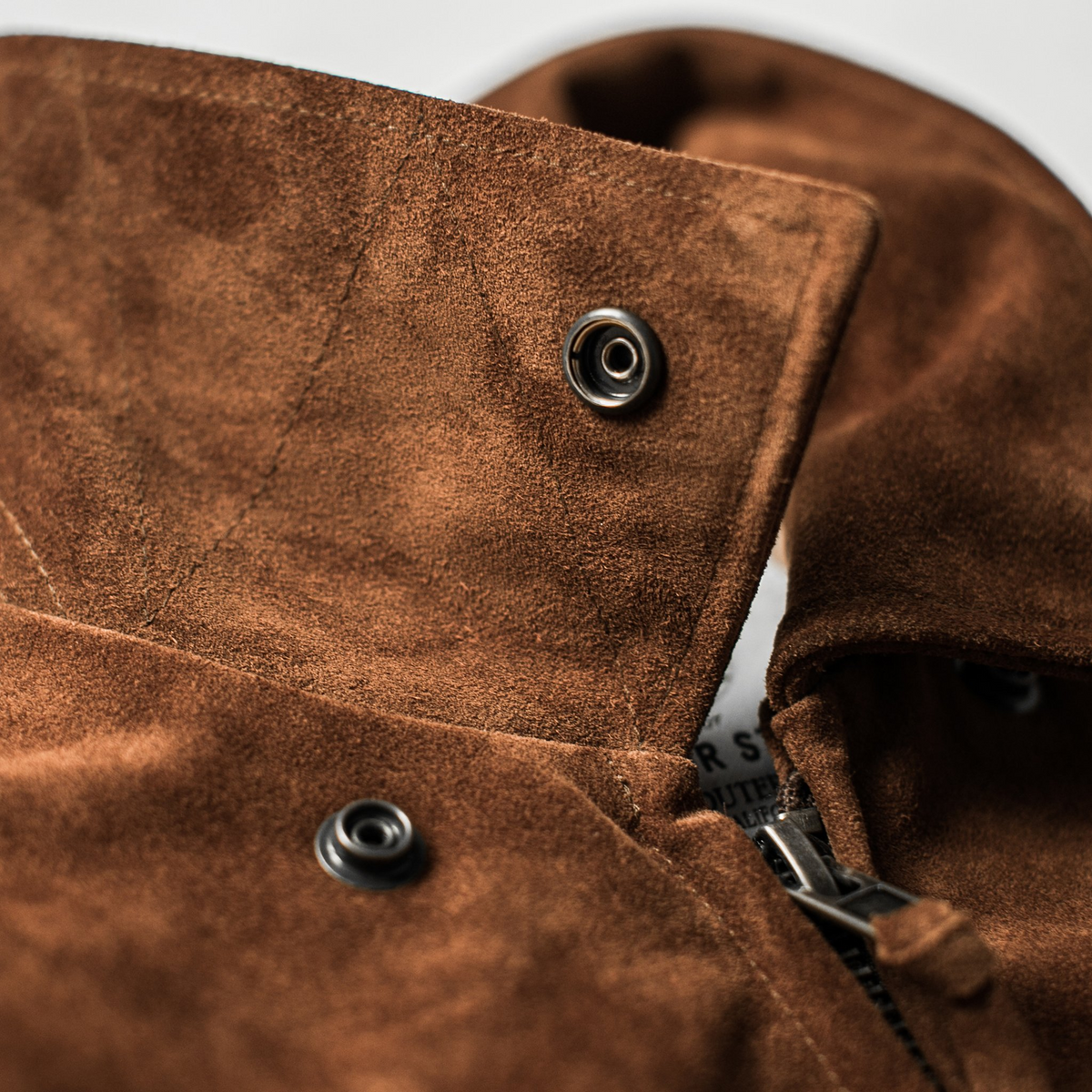 The Moto Jacket in Tobacco Suede