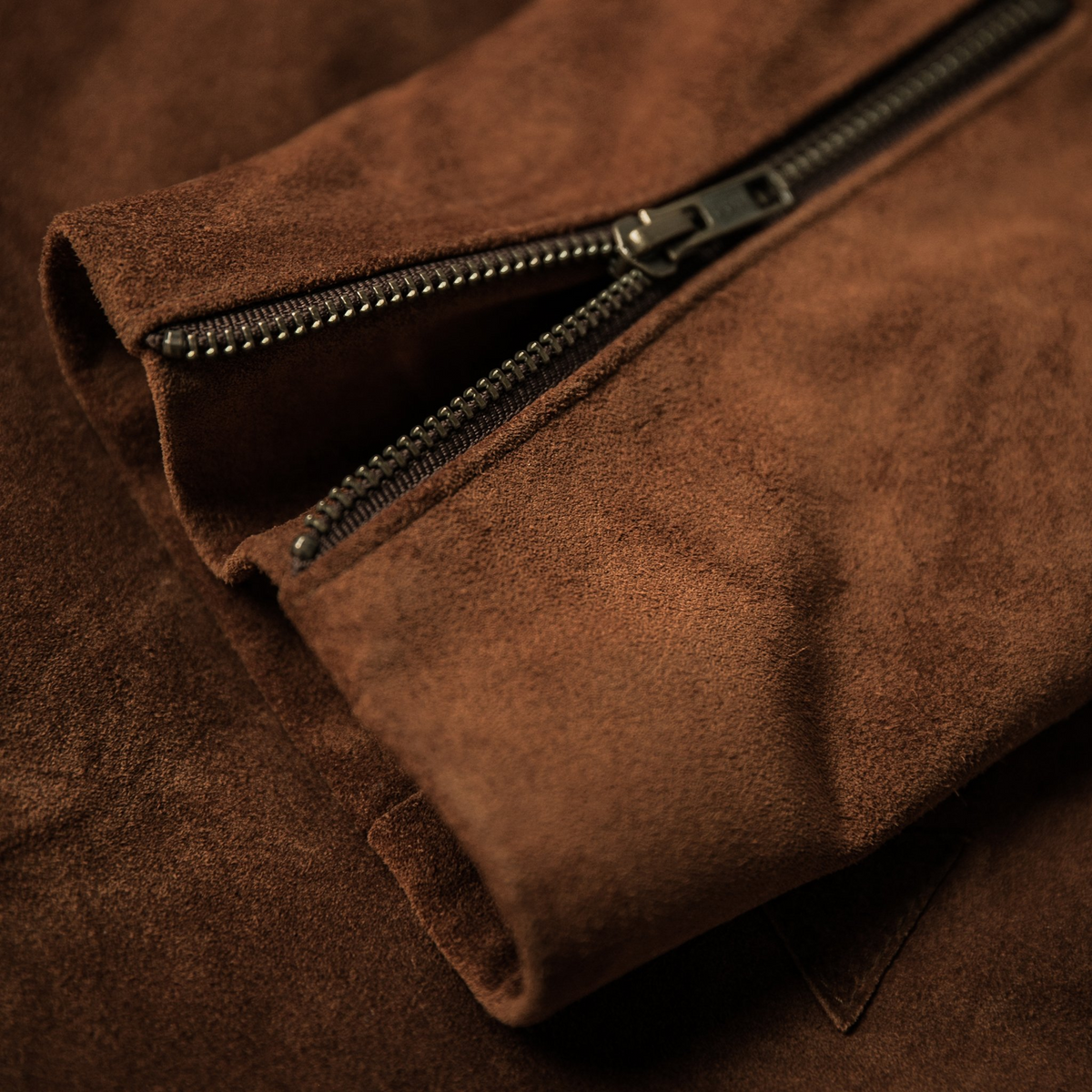 The Moto Jacket in Tobacco Suede