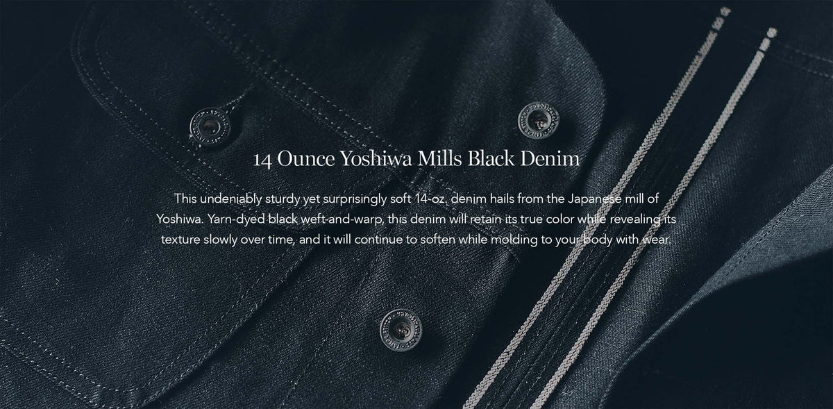 The Long Haul Jacket in Yoshiwa Mills Black Selvage
