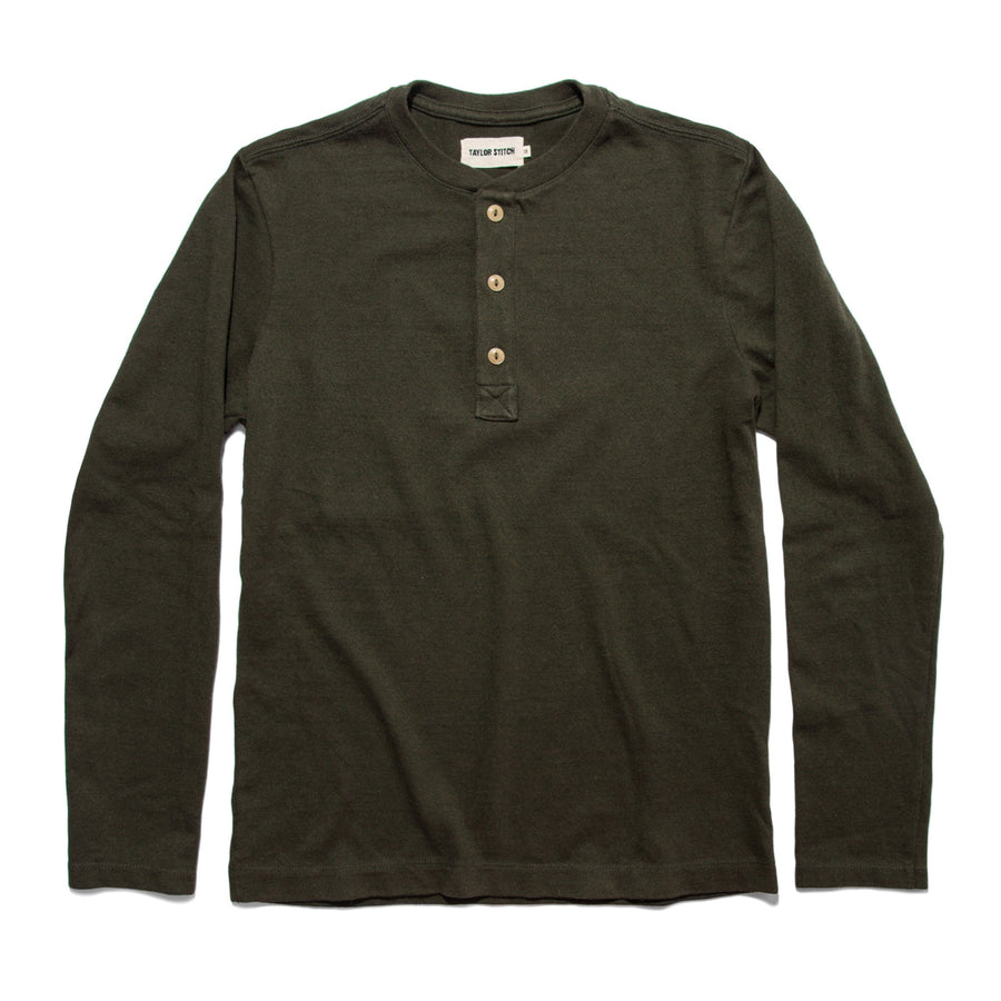 The Heavy Bag Henley in Cypress