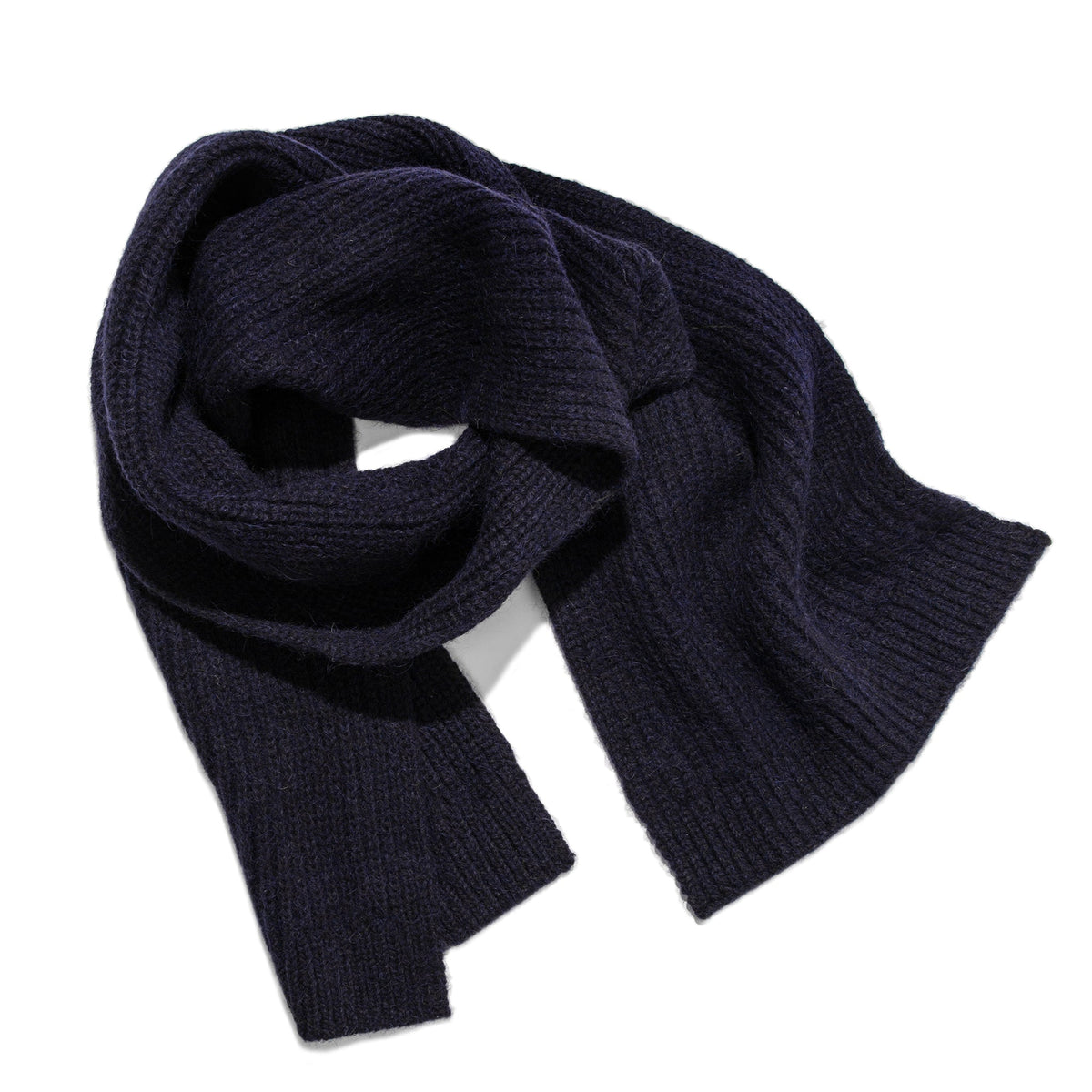 The Scarf in Navy Alpaca