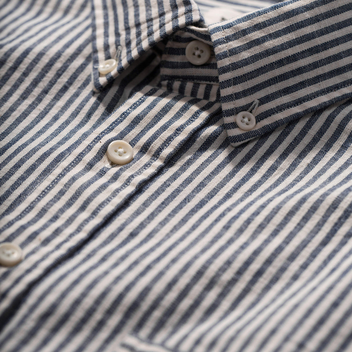 The Jack in Natural Striped Chambray